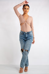 Selah Stone Slinky Knot Crop Top