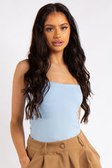 Ruby Blue Slinky Super Soft Strappy Bodysuit