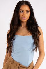 Ruby Blue Slinky Super Soft Strappy Bodysuit