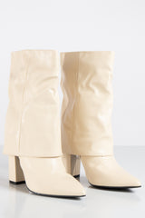Gigi Beige Fold Over Boot