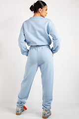 Kaia Blue Crop Tie up Tracksuit