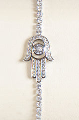 Hamza Hand Silver Bracelet