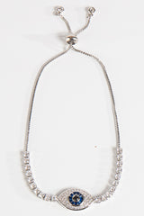 Silver Evil Eye Bracelet