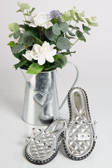 Daniela Silver Stud Sliders