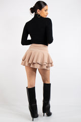 Sienna Beige Frill Skort
