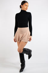Sienna Beige Frill Skort
