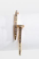 Gold Nail Bracelet Bangle- Stella