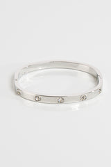 Silver Love Bracelet Bangle-Zoe