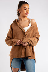 Ellen Camel Collard Corduroy Shirt