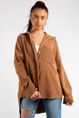 Ellen Camel Collard Corduroy Shirt
