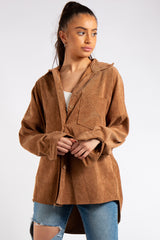 Ellen Camel Collard Corduroy Shirt