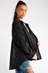 Ellen Black Collard Corduroy Shirt