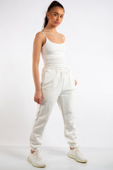 Tenley Off-White Plain Jogger Pants