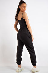 Tenley Black plain Jogger Pants