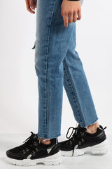 Elyse Black Chunky Panelled Detail Trainers