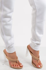 Kim Nude Clear Heeled Sandals 